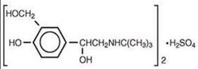 albuterol-sulfate-inhalation-structure.jpg image description - albuterol sulfate inhalation structure