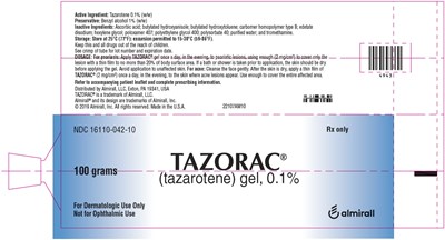 tazorac-gel-08.jpg 0.1% 100 g Tube Label - tazorac gel 08