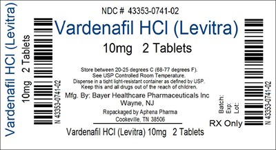 Vardenafil HCl (Levitra) 10mg Tablets - 43353 741