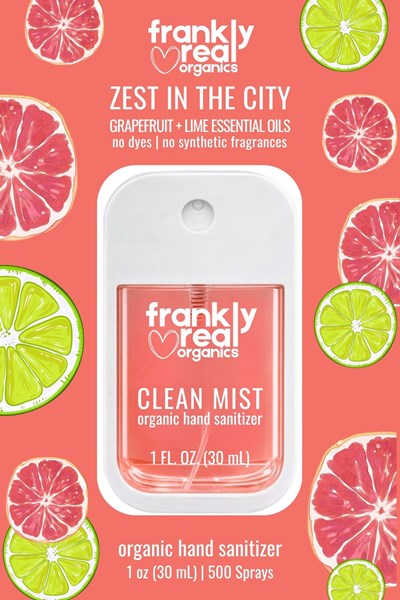 Zest In The City 30m Clean Mist Hand Sanitizer Package Label Principal Display Panel (Zestinthecity 30ml Cleanmist Handsanitizer Pdp.)