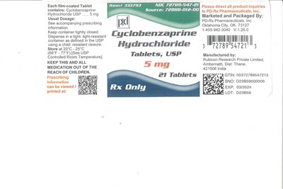 Ndc 72789-547-21 Bottles Of 21 Tablets (72789547)