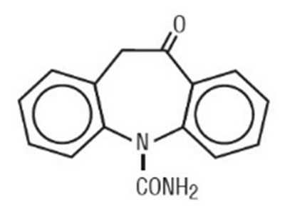 Chemical Structure - oxcarbazepine 01