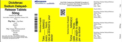 Diclofenac Sodium Delayed-release Tablets 50mg (50mg100)