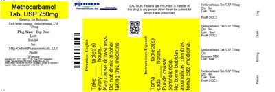 Methocarbamol Tab Usp 750mg (750mg)