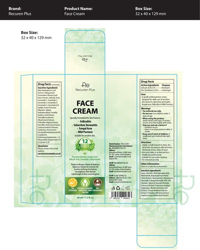 0418 (20260413 Recuren Plus Face Cream Final Packagingdrug Facts Outlined 2 01(1))