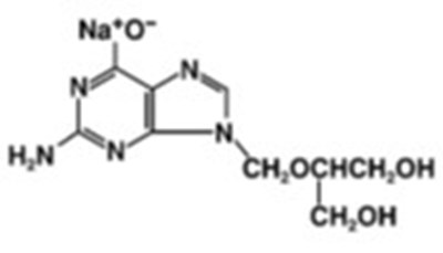 Ganciclovir Sodium Structural Formula (Ganciclovir For Injection Usp 1)