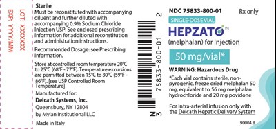 Principal Display Panel – 50 mg Vial Label (Hep11 0001 48)