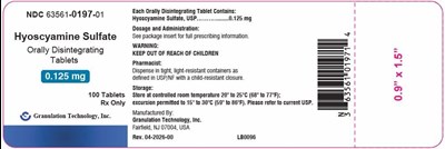 Label (Hyosc Sul Odt 100ct)