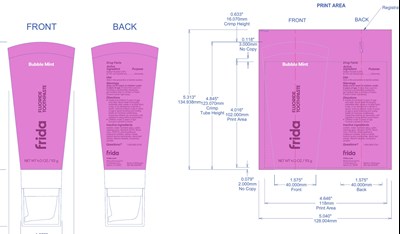 Labeling Image Mm2 (Kids Bubble Mint 72705 503 01 Tube)