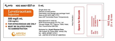 "image Description" (Levetiracetam Label)