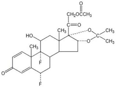 Chemical Structure - fluocinonide 01