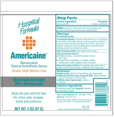 Americaine® BenzocaineTopical Anesthetic SprayNET WT. 2 OZ (57 G) - americaine topical spray 01