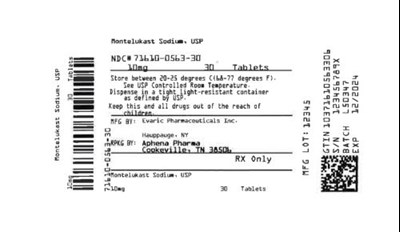 Bottle Label 10 mg (71610 0563 30)