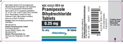 pramipexole 025mg