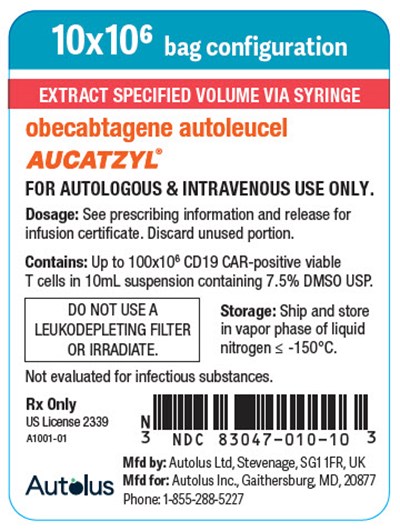 Principal Display Panel (10 mL Infusion Bag Label)