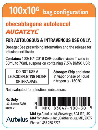 Principal Display Panel 30 mL To 70 mL Infusion Bag Label (100 x 10)