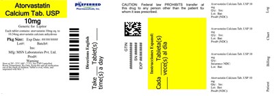 atorvastatin-10mg-90s-container-label.jpg Atorvastatin Calcium Tab USP 10mg - atorvastatin 10mg 90s container label