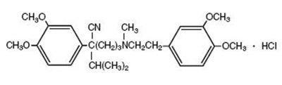 Structure of Verapamil Hydrochloride - image 01