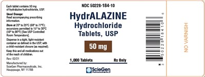 PACKAGE LABEL-PRINCIPAL DISPLAY PANEL - 50 mg (1,000 Tablets Bottle) - hht tabs 50 mg 1000s count