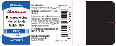phenazopyridine-hydrochloride-tablets-02.jpg PRINCIPAL DISPLAY PANELNDC 10135-0620-01PhenazopyridineHydrochlorideTablets, USP100 mgRx Only100 TABLETS - phenazopyridine hydrochloride tablets 02