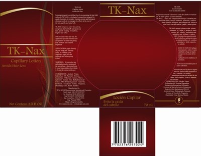 IMAGE PF THE CARTON LABEL - TKNAX