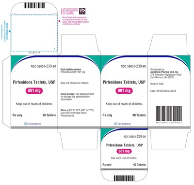 pirfenidone-fig9.jpg PACKAGE LABEL-PRINCIPAL DISPLAY PANEL - 801 mg (90 Tablets Container Carton Label) - pirfenidone fig9