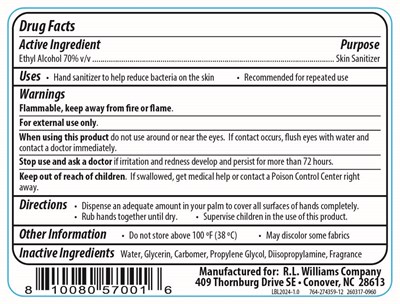 Product Label (850 mL Cartridge (Back))