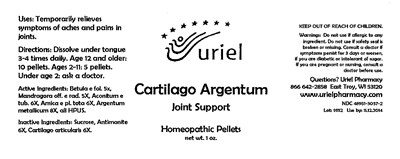 Cartilago Argentum Pellets Bottle Label (Carargp02)