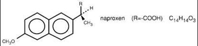 naproxen-str.jpg Chemical Structure - naproxen str
