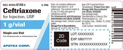 004.jpg Ceftriaxone for Injection 1 g Label - 004