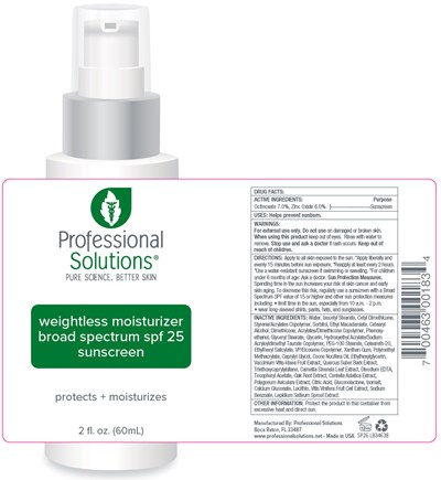 PRINCIPAL DISPLAY PANEL - 60 mL Bottle Label - weightless 01