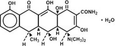 Doxycycline Monohydrate Structural Formula (Doxy Hyclate Cap 1)