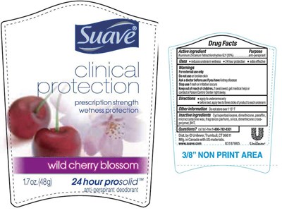 Suave Clinical Wild Cherry Blossom 1.7 Oz (Suaclinprotectwildcherrypdp)