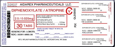 Image Label (Diphenox W Atrop  2 5  0 025mg  For Mylan 3)
