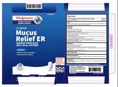 guaifenesin-600-fig1.jpg PACKAGE LABEL-PRINCIPAL DISPLAY PANEL - 600 mg (20 Tablet Label) - guaifenesin 600 fig1