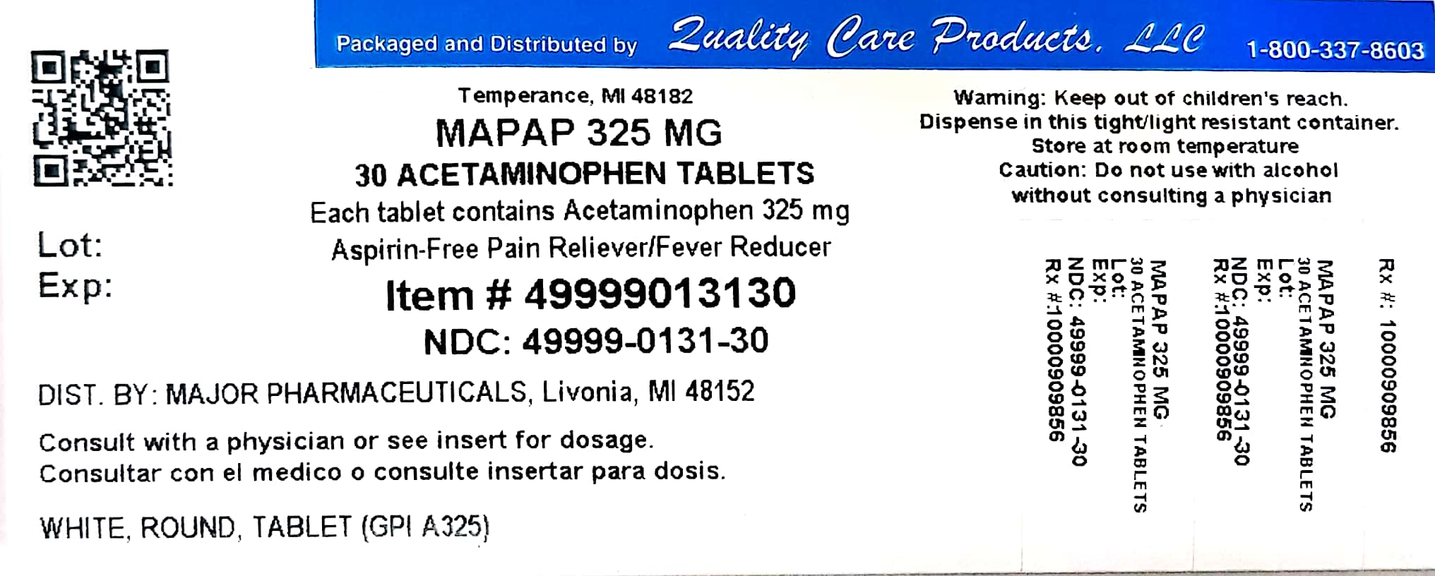 Mapap 325 Mg Oral Tablet 