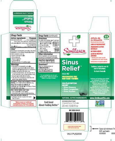 Sinus Relief Preservative Free 01
