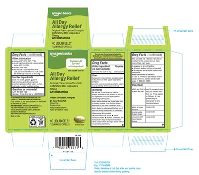 Package Label-principal Display Panel -10 mg (40's Capsule Container Carton Label) (Cetirizine Allergy Fig1)