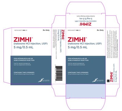 Ndc 84571-140-02rx Onlyzimhitm(naloxone HCl Injection, Usp)5 mg/ 0.5 mL (Zimhi 14)