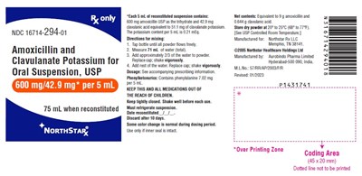 Package Label-principal Display Panel (600 mg/42.9 mg per 5 mL (75 mL Bottle))