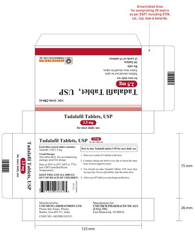 Tadalafil Tablets Usp 2.5 mg (Carton)
