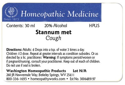 Stannum met label example - StannumMet30c30ml label