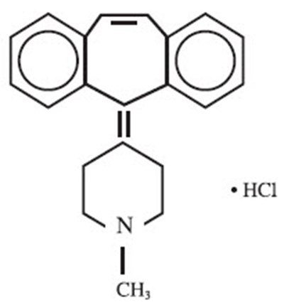 Chemical Structure - cyproheptadine 01