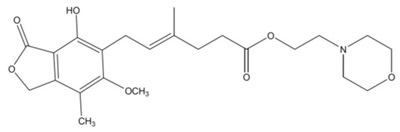 Mycophenolate Mofetil Structural Formula - image 01