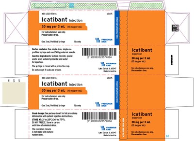 Package Label (PRINCIPAL DISPLAY – Icatibant Injection 3 mL Carton Panel Label)