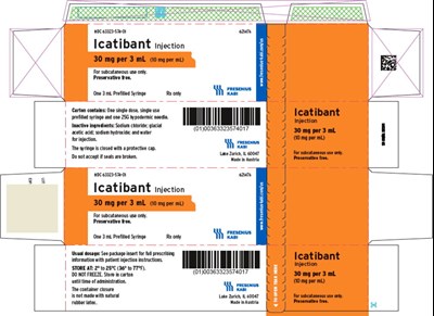 Package Label (PRINCIPAL DISPLAY – Icatibant Injection 3 mL Carton Panel Label)
