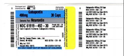 GABA400LABEL.jpg image description - GABA400LABEL