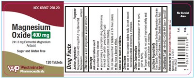 magnesium_oxide-01.jpg PRINCIPAL DISPLAY PANEL - 400 mg Tablet Bottle Label - magnesium oxide 01