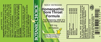 Image Of Label (Homeo Sorethroat)