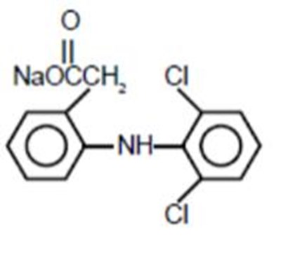 Structural Formula Of Diclofenac Sodium (Diclofenac Sodium Ophthalmic Solution 0 1 01)